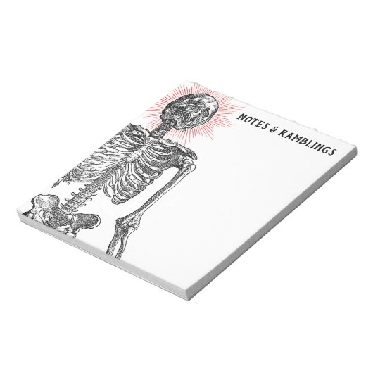 I am Skeleton! Notepad Notizblock (Rotiert)