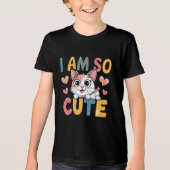 I am so cute Tri-Blend shirt (Vorderseite)