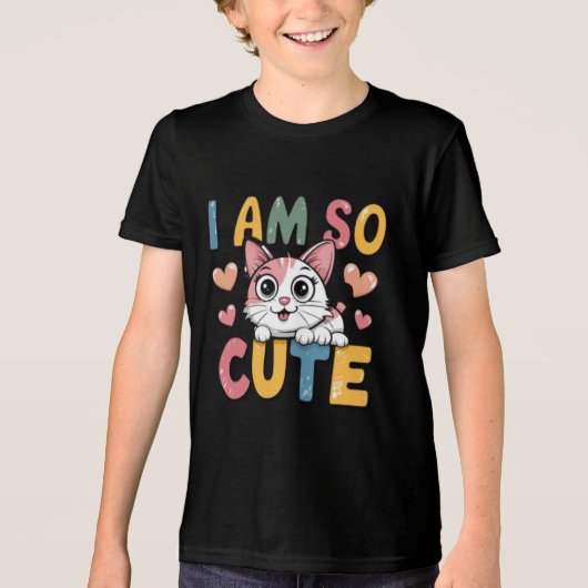 I am so cute Tri-Blend shirt (Vorderseite)