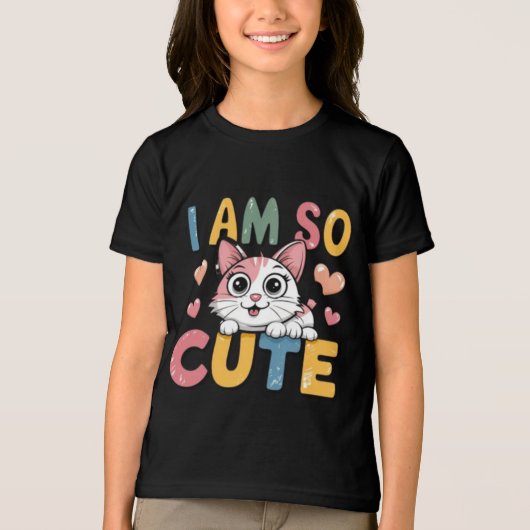 I am so cute Tri-Blend shirt (Vorderseite)