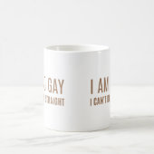 I Am So Gay Can't Drive Straight Funny Pride  Kaffeetasse (Mittel)