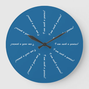 I Am Such A Genius Große Wanduhr