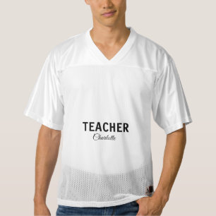 I am teacher school Collegeadd your name text simp Männer Football Trikot