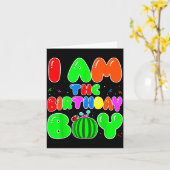 I Am The Birthday Boy Funny Watermelon Birthday Fa Karte (Gelbe Blume)