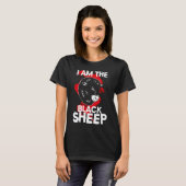 I Am The Black Sheep Black T-Shirt (Vorne ganz)