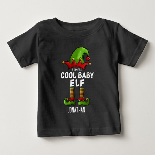 I am The Cool Baby Elf Funny Elf Baby T-shirt (Vorderseite)