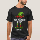 I am The Cool Naughty Elf Funny Elf T-Shirt (Vorderseite)