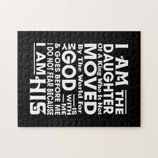  I Am the Daughter of a King Puzzle (Horizontal)