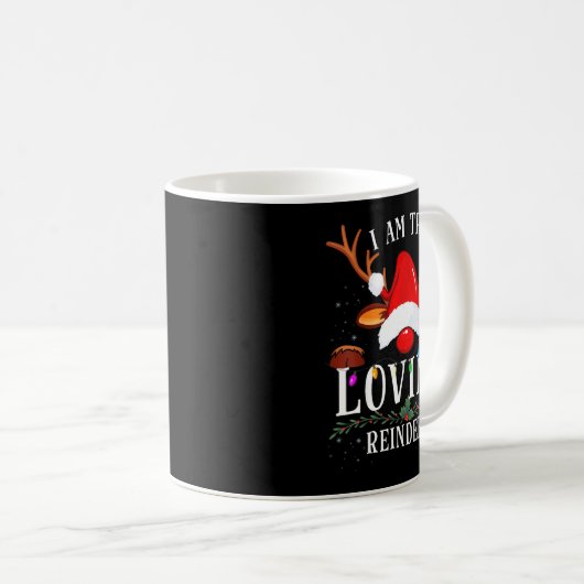 I Am The Loving Reindeer Christmas Family Kaffeetasse (VorderseiteRechts)