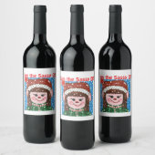 I am the Sassy Elf Wine Label Weinetikett (Flaschen)