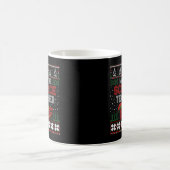 I am The Science Teacher Funny Christmas Ugly Swea Kaffeetasse (Mittel)