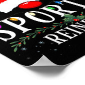 I Am The Srty Reindeer Christmas Family Poster (Ecke)