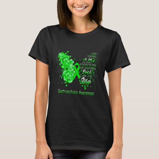 I Am The Storm Gastroschisis Awareness Butterfly T-Shirt (Vorderseite)