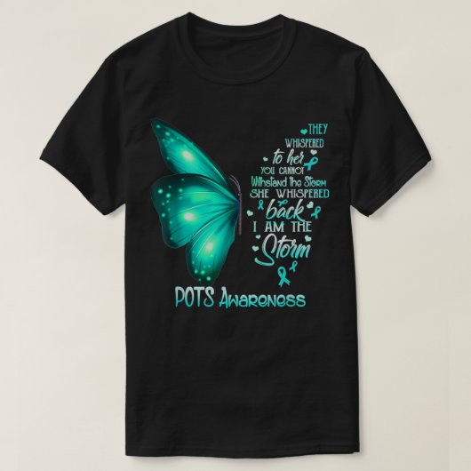 I am the storm POTS Awareness Butterfly T-Shirt (Design vorne)