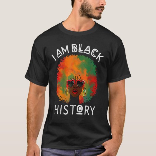 I Am The Strong African Queen Girls Black History T-Shirt (Vorderseite)