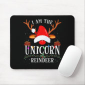 I Am The Unicorn Reindeer Christmas Family Mousepad (Mit Mouse)