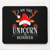 I Am The Unicorn Reindeer Christmas Family Mousepad (Vorne)