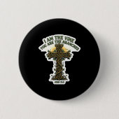 I Am The Vine You Are The Branches Christian Bible Button (Vorderseite)
