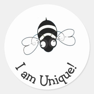 I Am Unique Round Sticker