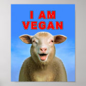 I AM VEGAN POSTER (Vorne)