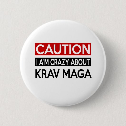 I A'M VERRÜCKT ÜBER KRAV MAGA BUTTON (Vorderseite)