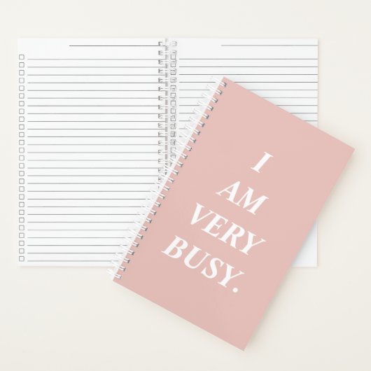 I Am Very Busy Spiral Notebook Notizblock (Innen)