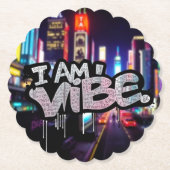 I AM VIBE - Urban Street Style Graffiti Art Design Untersetzer (Vorderseite)