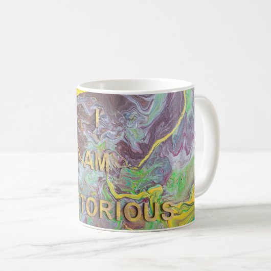 "I Am Victorius" gedruckte Tasse (VorderseiteRechts)