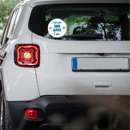 I Am Who God Says I Am Faith-based Inspirational  Runder Aufkleber