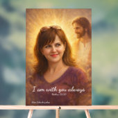 I Am With You Always" Watercolor Wall Poster (Neutral)