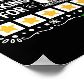 I Am Working For Christmas Break Funny Teacher Hol Poster (Ecke)