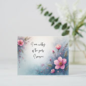 I Am Worthy of the Goals I Pursue Affirmation Postkarte (Stehend Vorderseite)