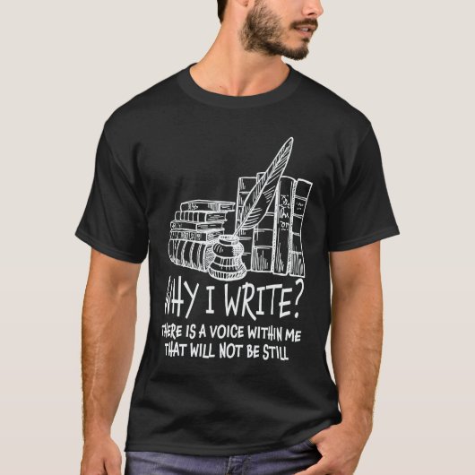 I am Writer Graphic Author Cool Sayings Plus Size T-Shirt (Vorderseite)