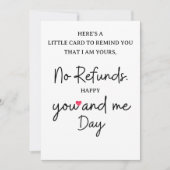 I Am Yours Funny Romantic Anniversary Love Birthda Einladung (Vorderseite)