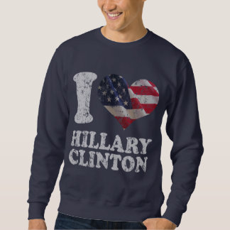 I amerikanische Flagge Hillary Clinton Sweatshirt