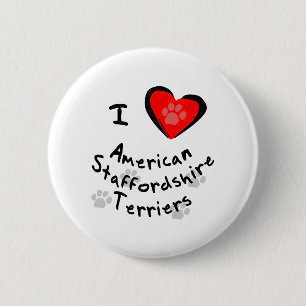I amerikanisches Staffordshire-Terrier des Button