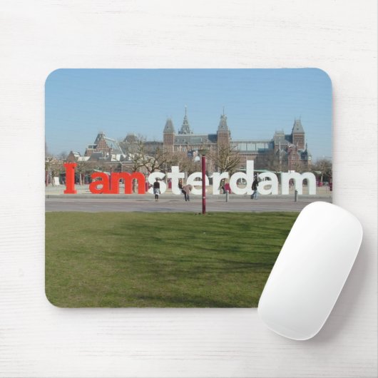 I Amsterdam Mousepad (Mit Mouse)