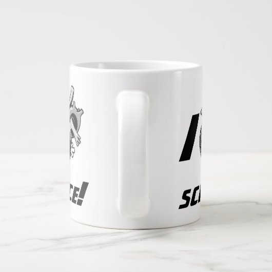 I (Anatomisches Herz) Wissenschaft Jumbo-Tasse (Rückseite)