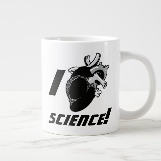 I (Anatomisches Herz) Wissenschaft Jumbo-Tasse (Rechts)
