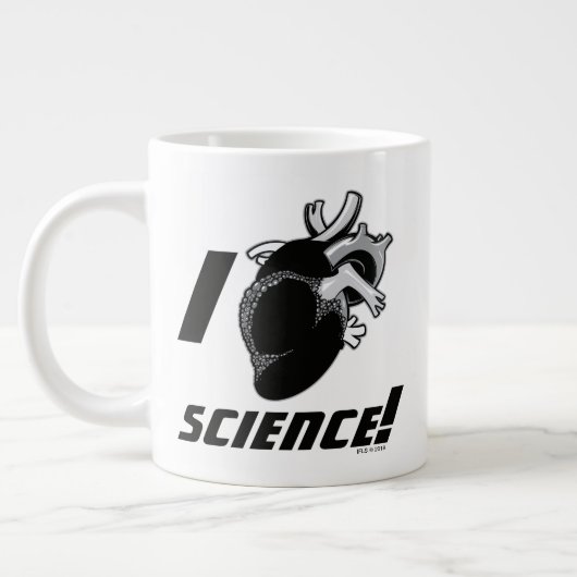 I (Anatomisches Herz) Wissenschaft Jumbo-Tasse (Links)