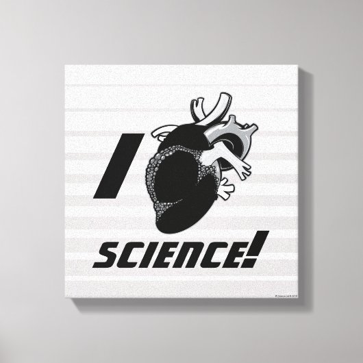 I (Anatomisches Herz) Wissenschaft Leinwanddruck (Vorderseite)