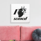 I (Anatomisches Herz) Wissenschaft Leinwanddruck (Insitu (Wohnzimmer))