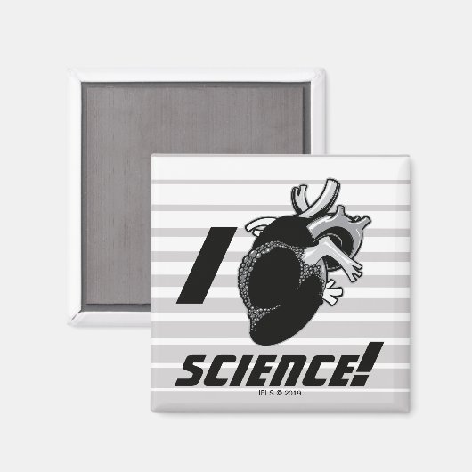 I (Anatomisches Herz) Wissenschaft Magnet (Vorderseite/Rückseite)
