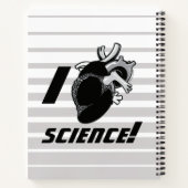 I (Anatomisches Herz) Wissenschaft Notizblock (Rückseite)