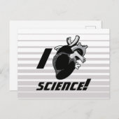 I (Anatomisches Herz) Wissenschaft Postkarte (Vorne/Hinten)