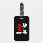 I angkor (Herz) Kambodscha (Srok Khmer) Sprache Gepäckanhänger (Rückseite vertikal)