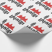 I angkor (Herz) Kambodscha (Srok Khmer) Sprache Geschenkpapier (Ecke)