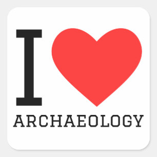 I Archäologie der Liebe Quadratischer Aufkleber