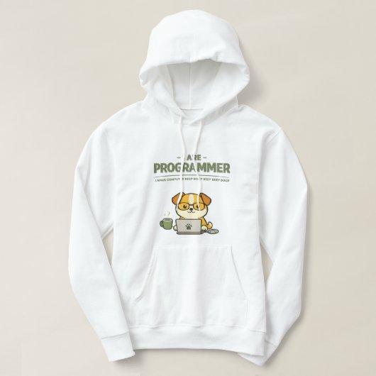 I Are Programmer Beep Boop Funny Hoodie (Design vorne)
