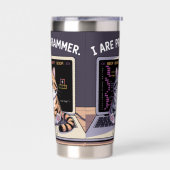 I are programmer, I make computer BEEP BOOP BEEP Thermobecher (Links)